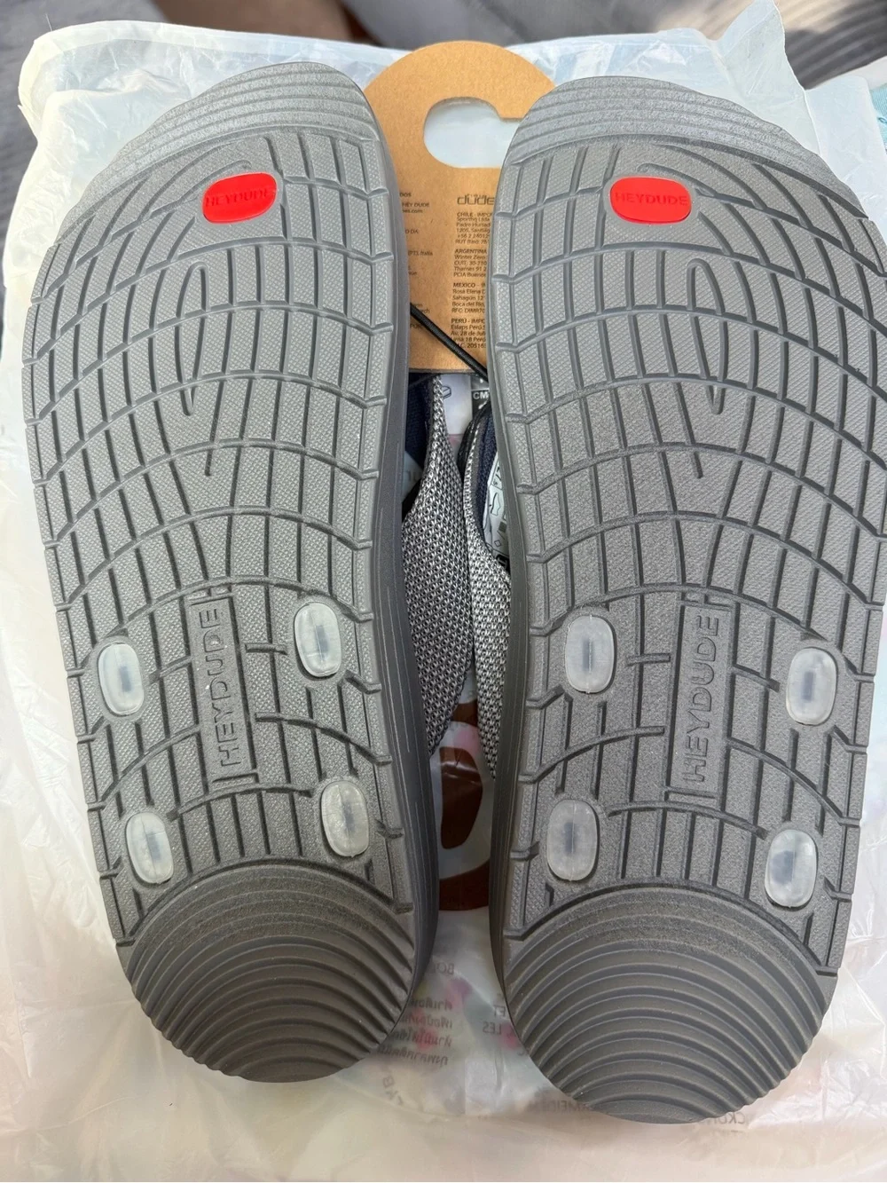 Hey Dude Shoes, Milo Grey Flip Flop Sandals Size EU 43 / US 10 Mens